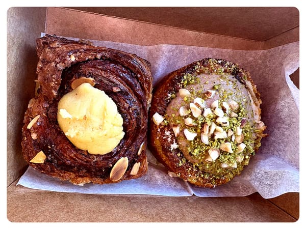 two pastries from diljan bakery